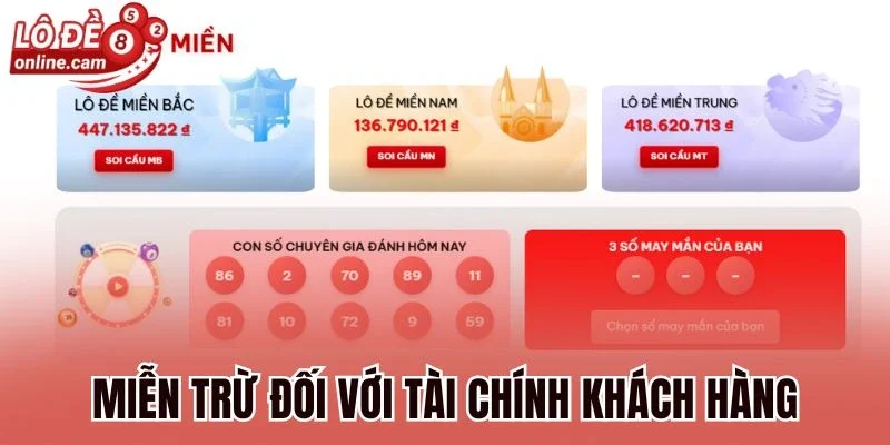 Miễn trừ đối với tài chính khách hàng
